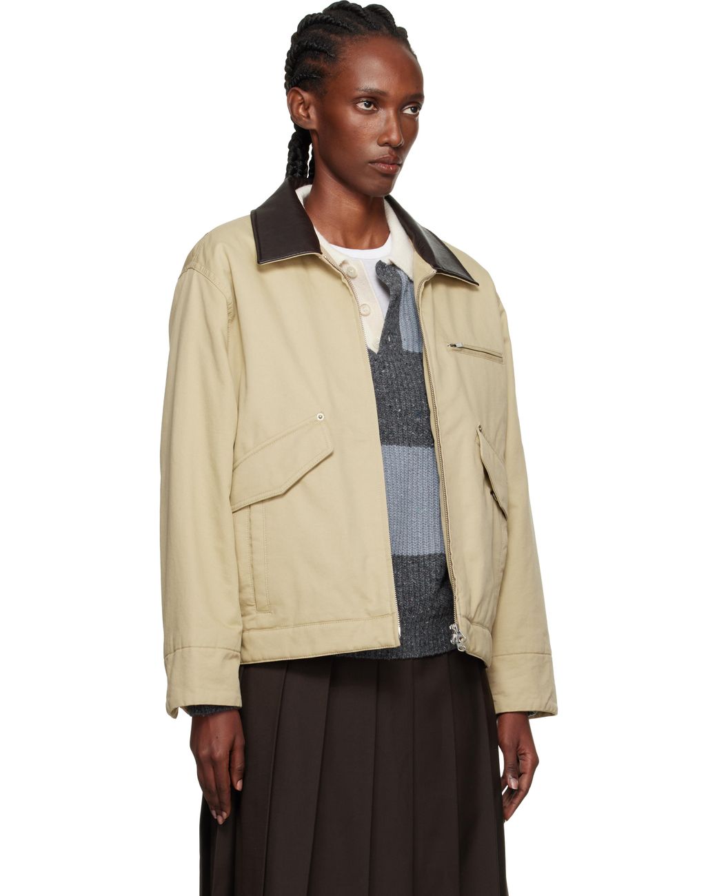 DUNST Natural Vintage Padded Work Jacket