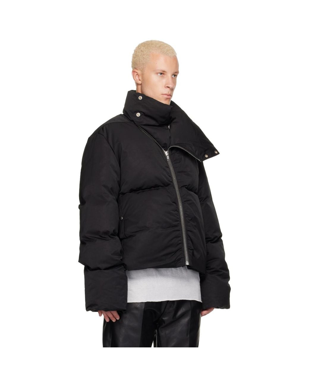 Rick Owens Black Tower Turtle Down Jacket for men