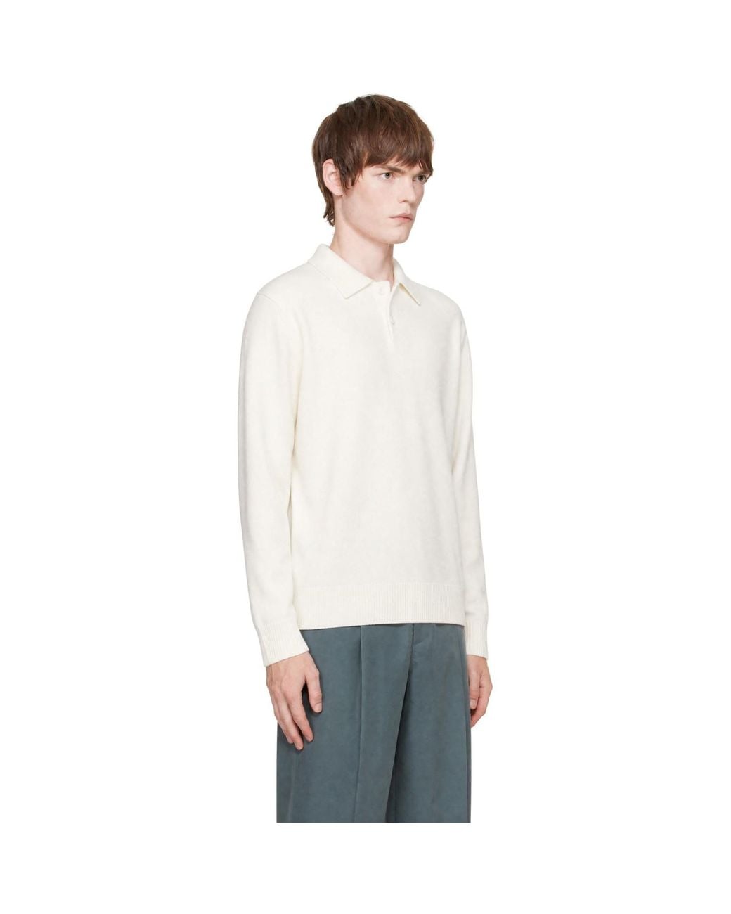Lisa Yang White Rufus Polo for men