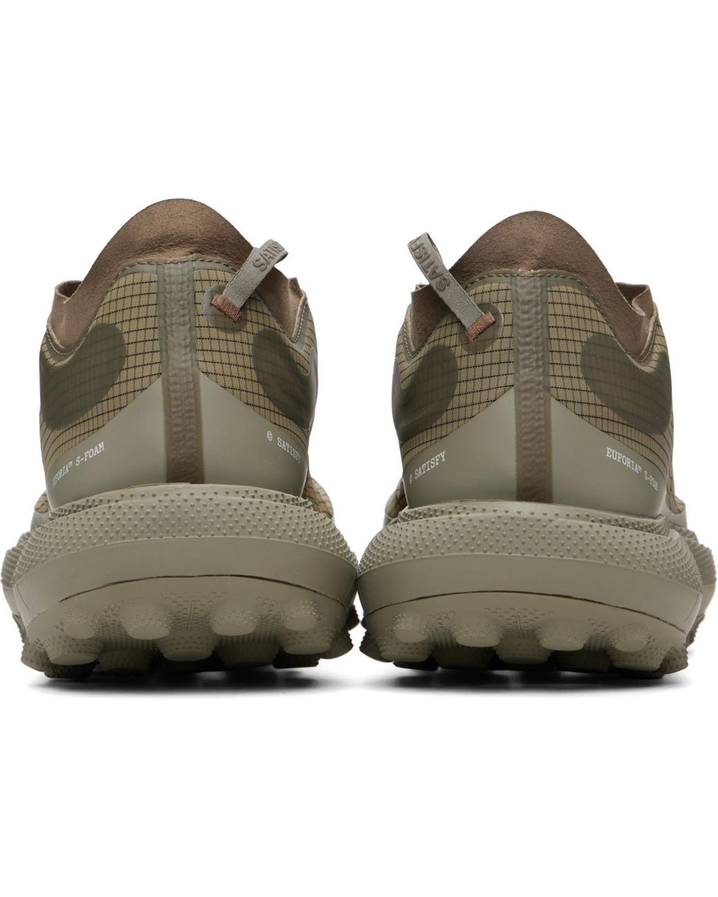 Satisfy Green Khaki 'Therocker' Sneakers for men