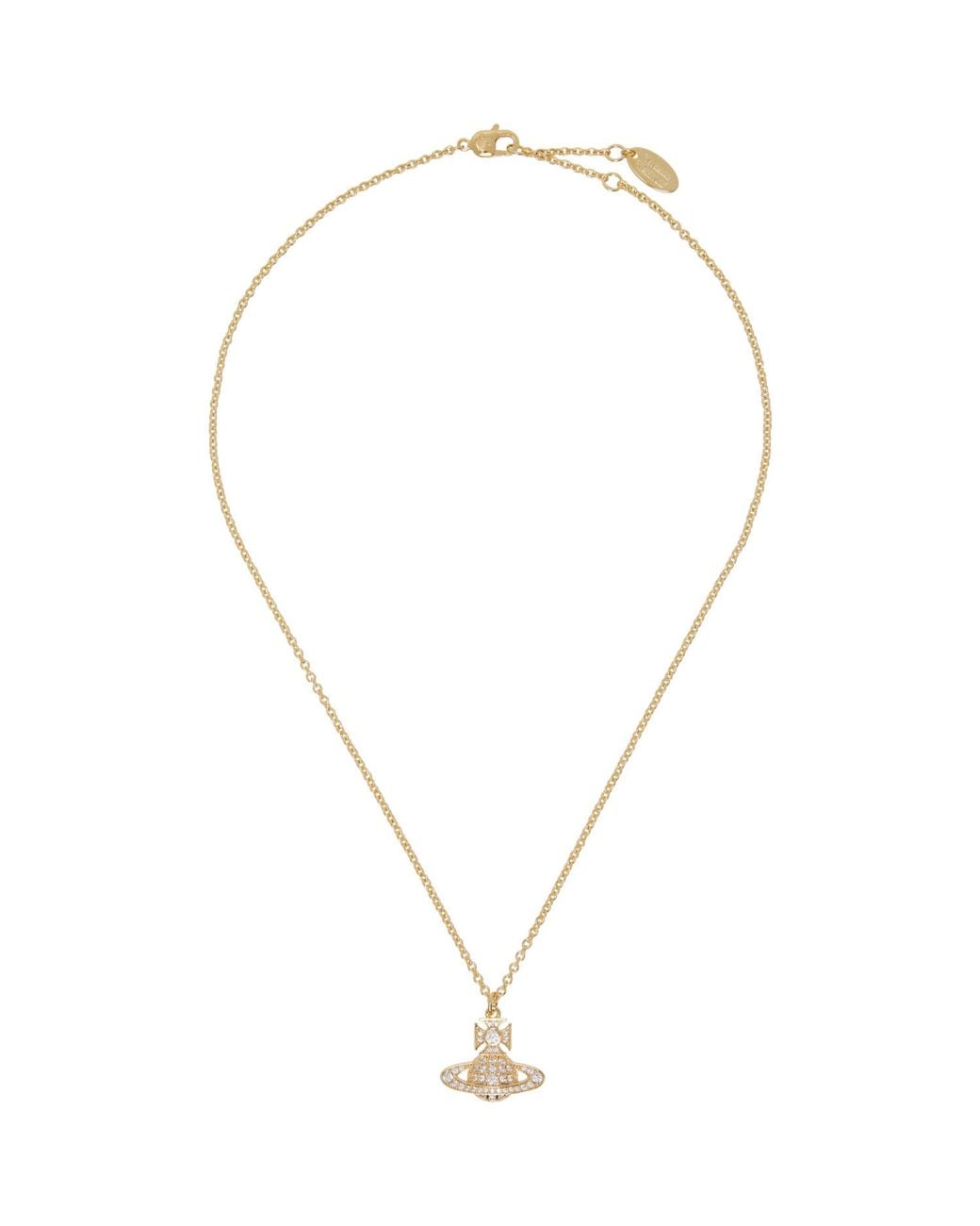 Vivienne Westwood Metallic Carmela Bas Relief Pendant Necklace for men