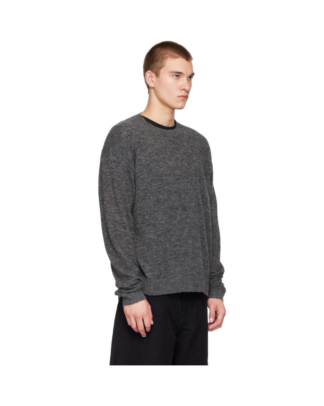 Studio Nicholson Gray Picco Knit Sweater for men