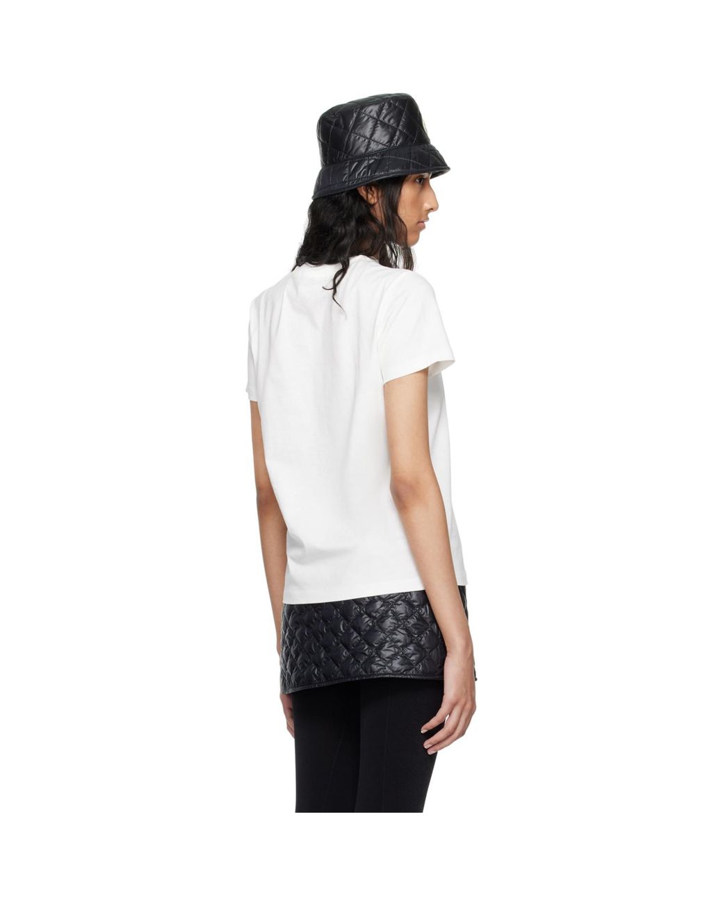 Moncler Black Embroidered Logo T-Shirt