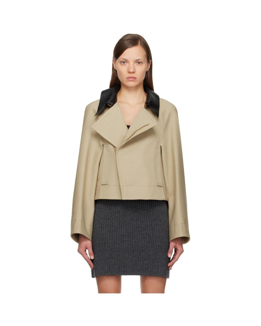 Givenchy Multicolor Cropped Peacoat