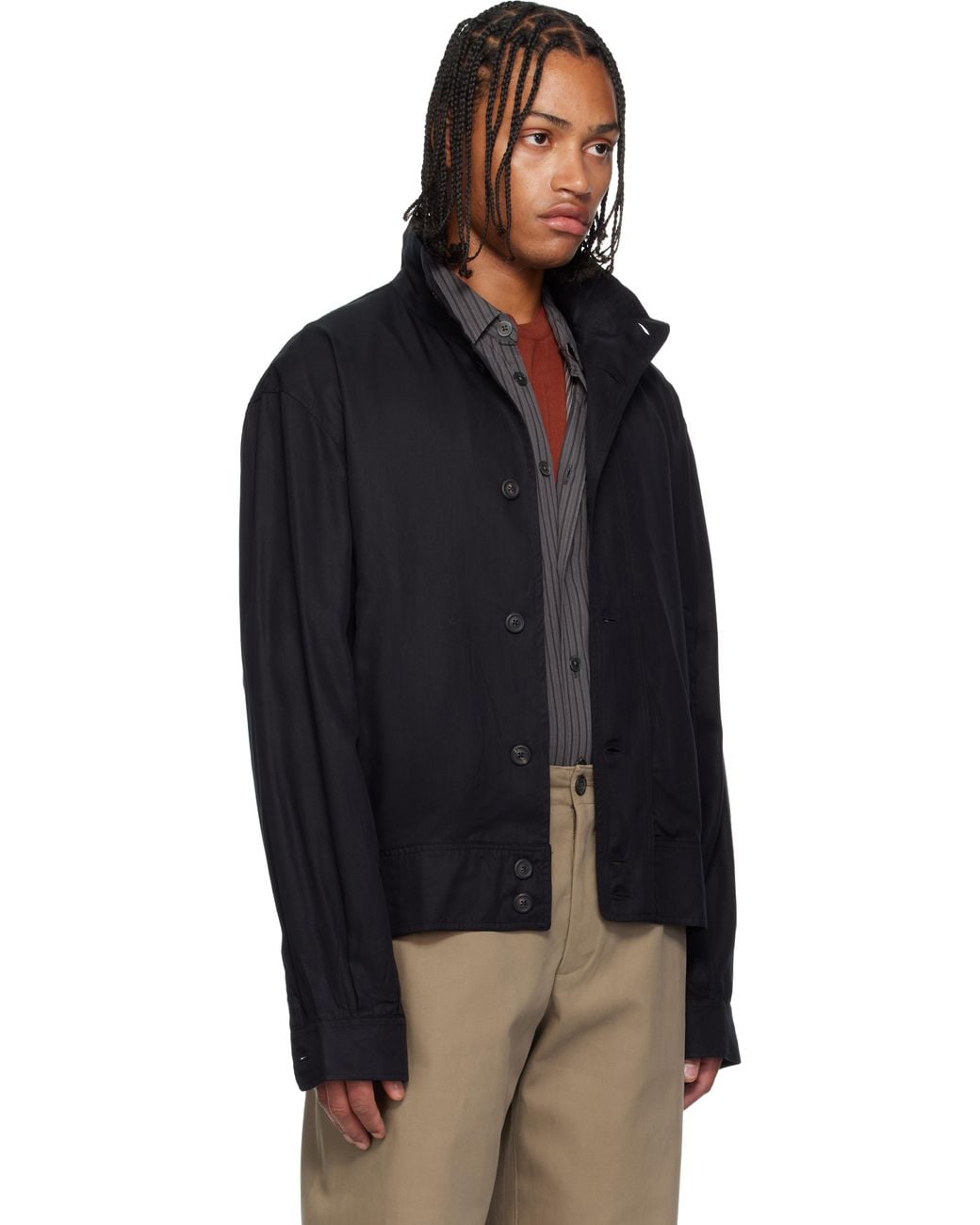 Our Legacy Mock Bomber Jacket in Black for Men | Lyst