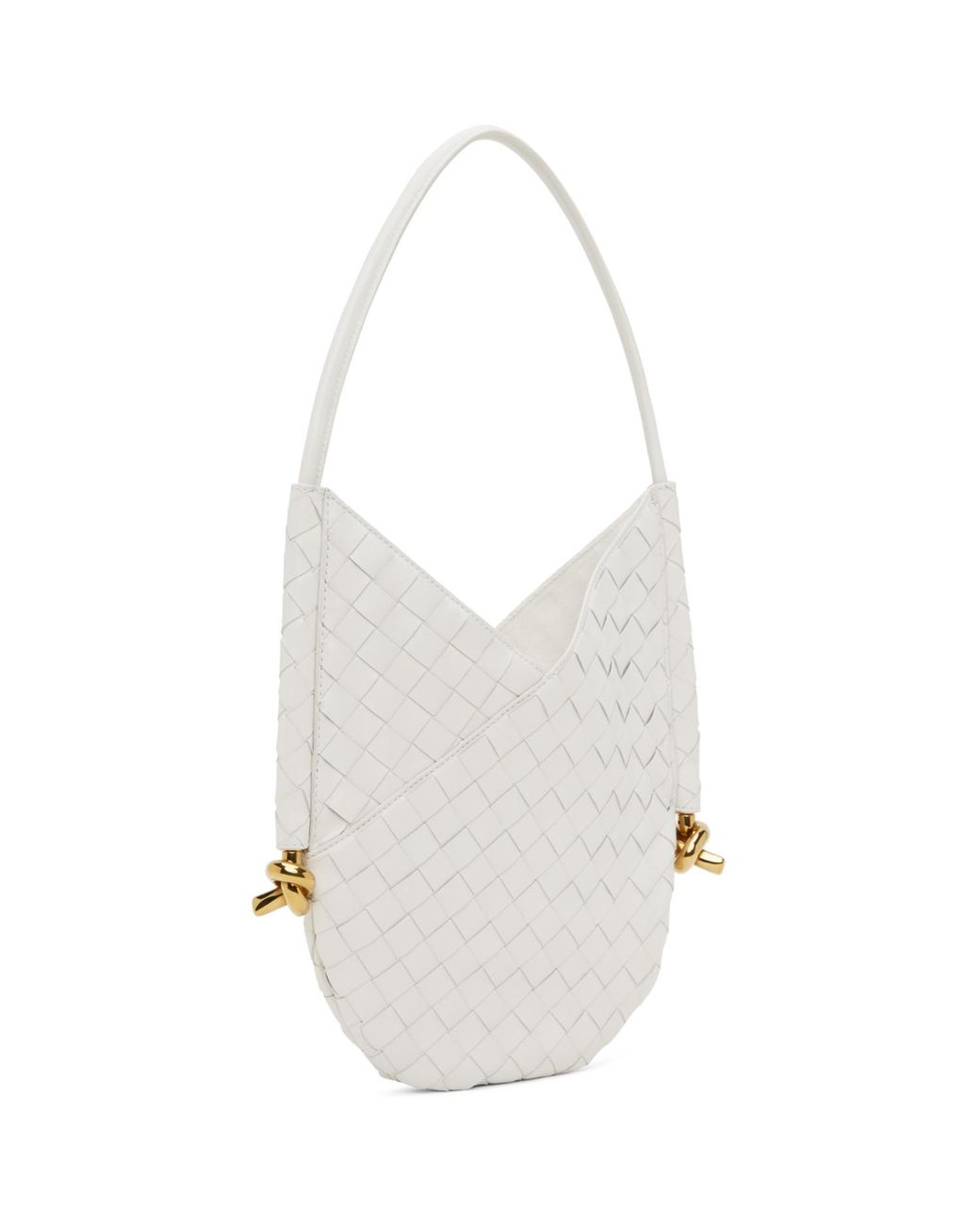 Bottega Veneta White Small Solstice Shoulder Bag