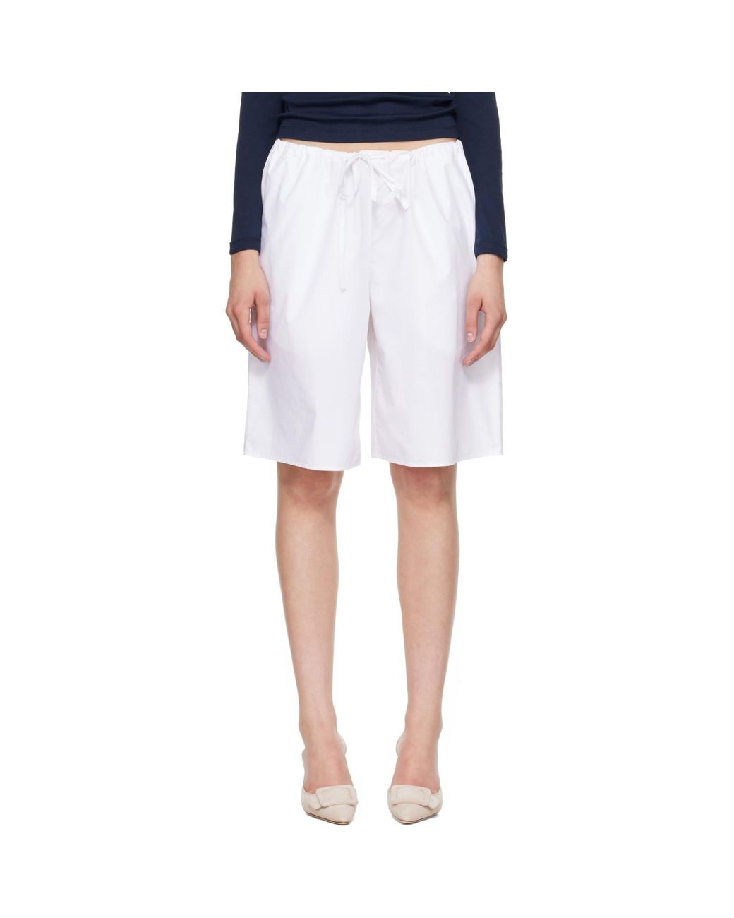 Flore Flore Blue Josephine Bermuda Shorts