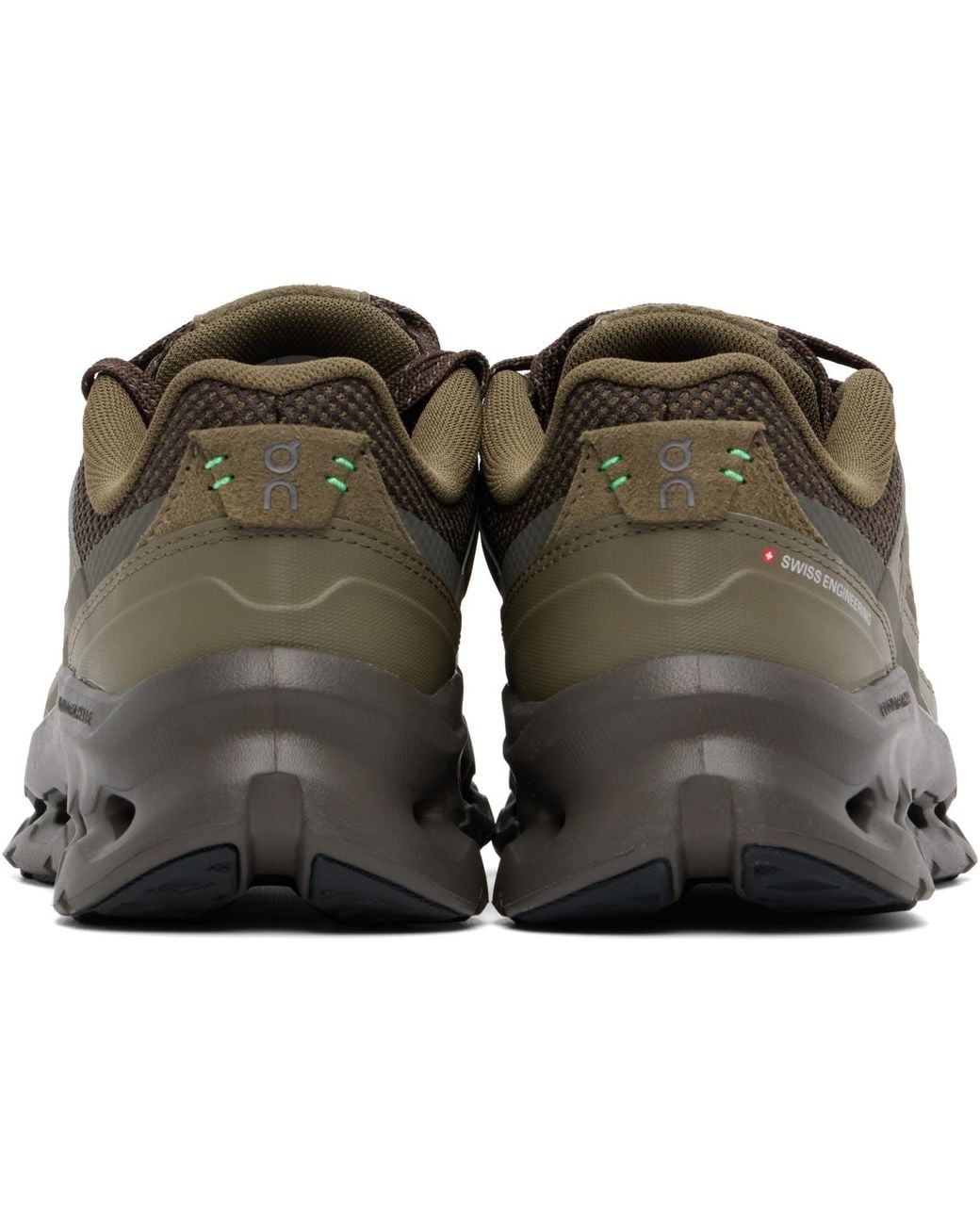 On Shoes Gray Khaki Cloudtilt Arc Sneakers for men