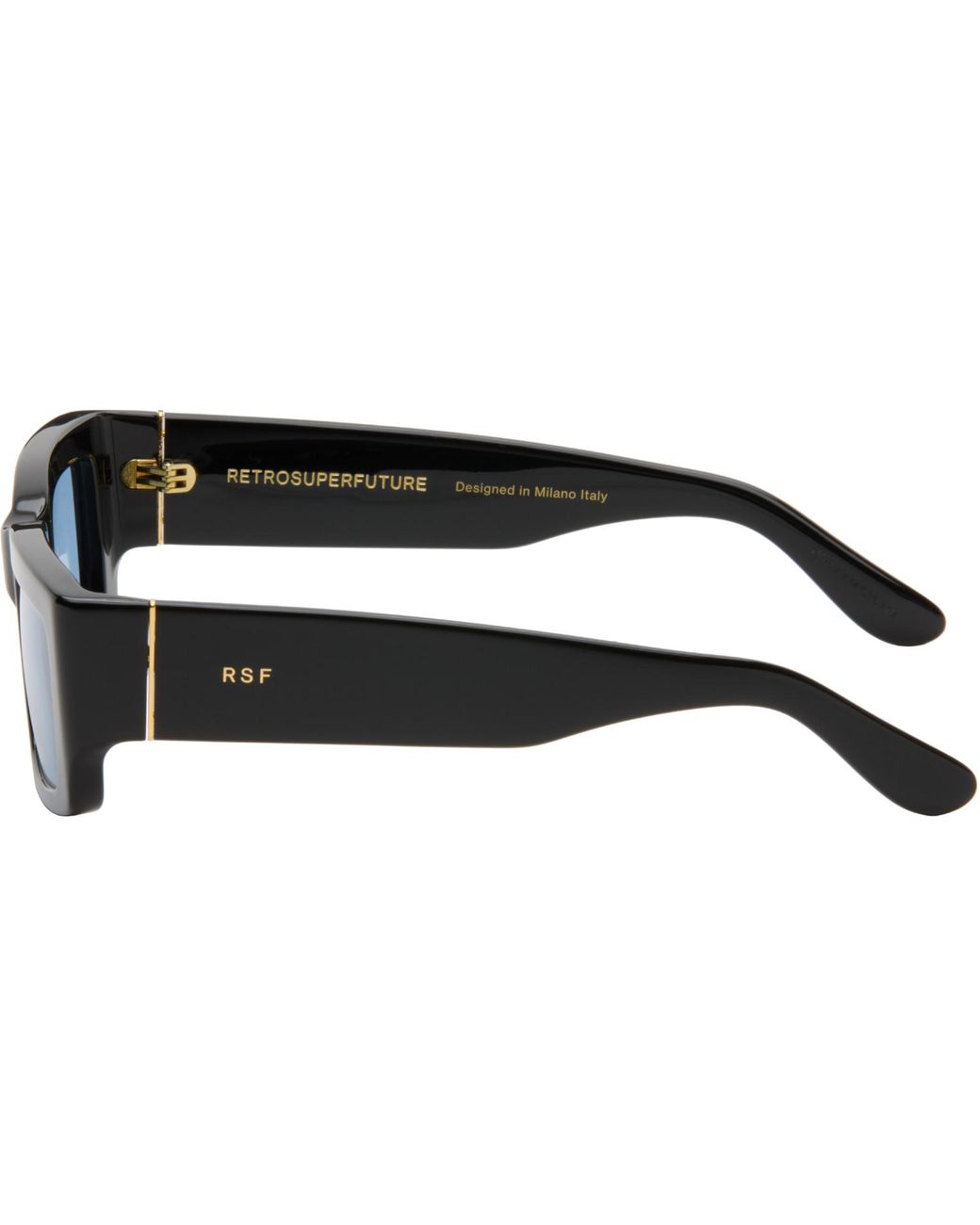 Retrosuperfuture Black Notte Sunglasses for men