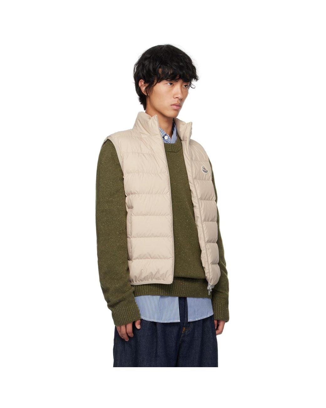 Moncler Black Contrin Down Vest for men