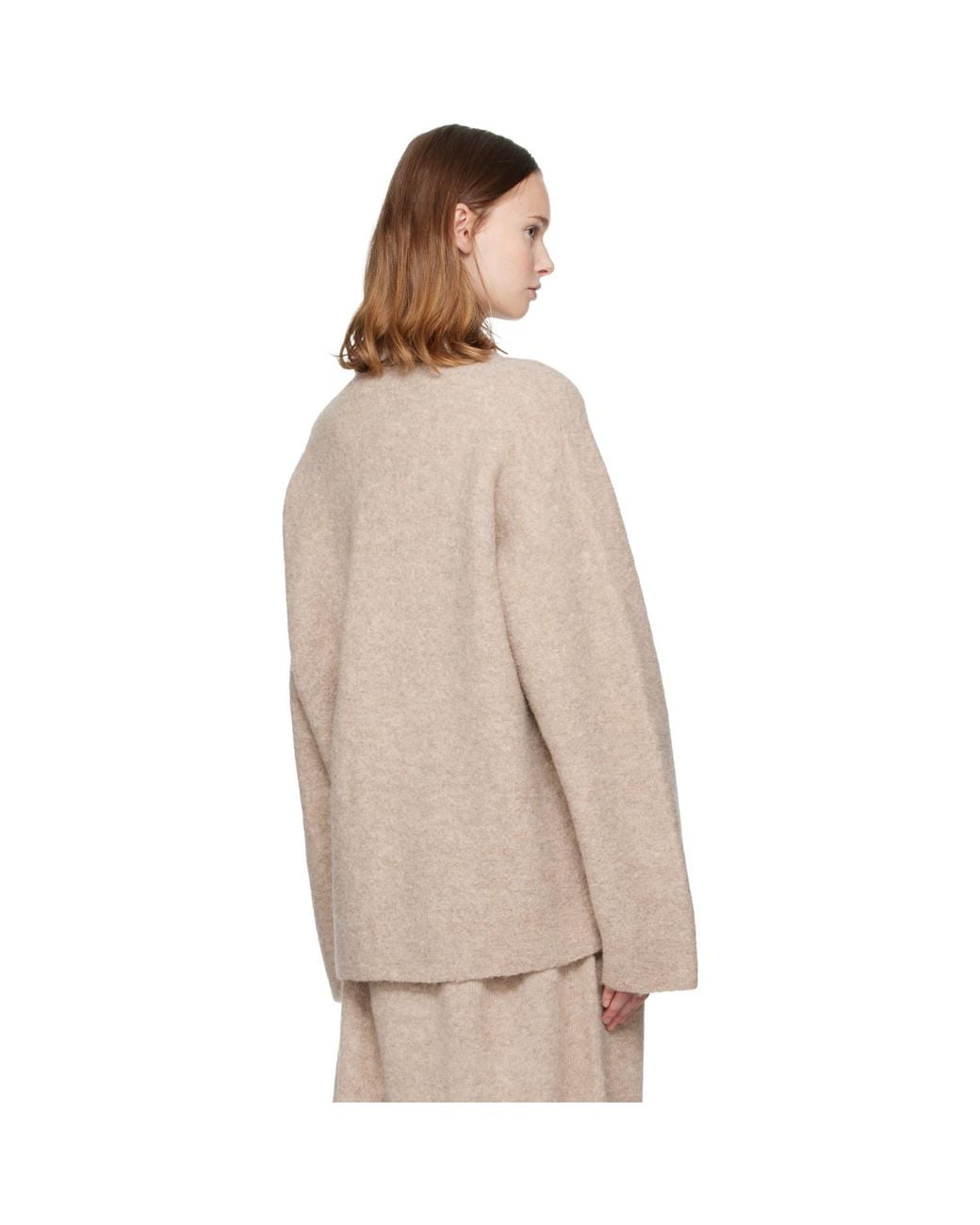 Lauren Manoogian Natural Double Face Cardigan