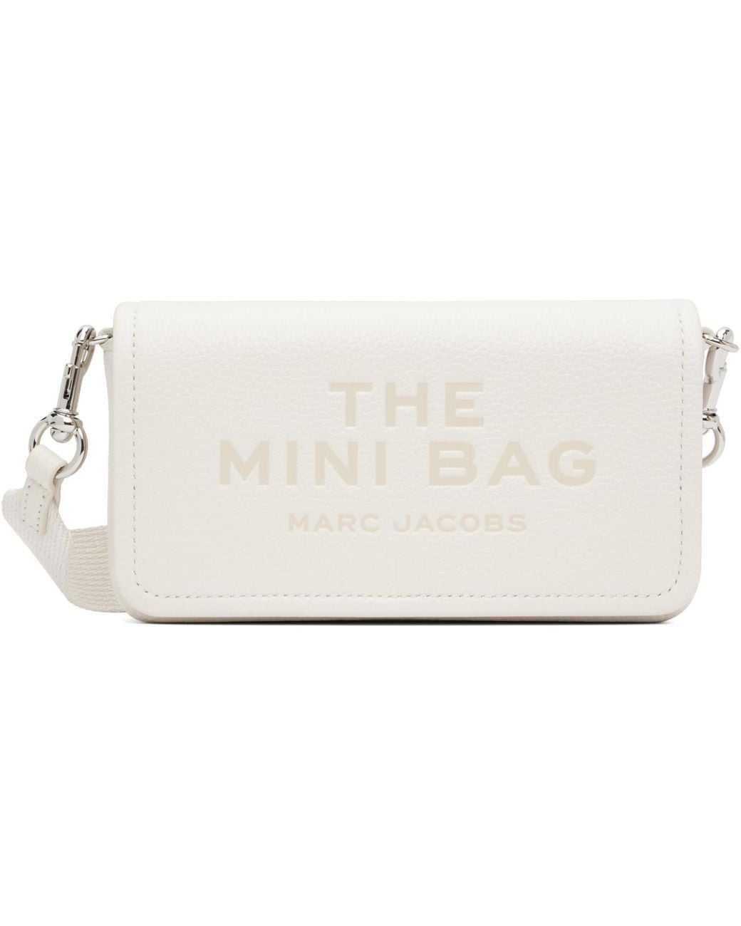 Marc Jacobs White Off- 'The Leather Mini' Bag