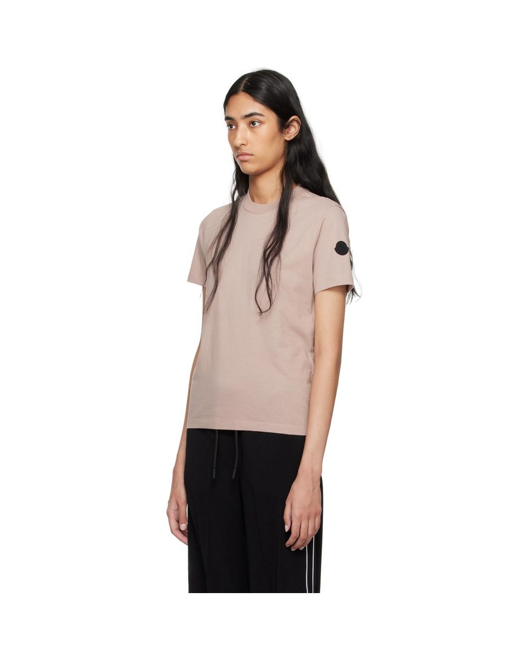 Moncler Black Pleated T-Shirt