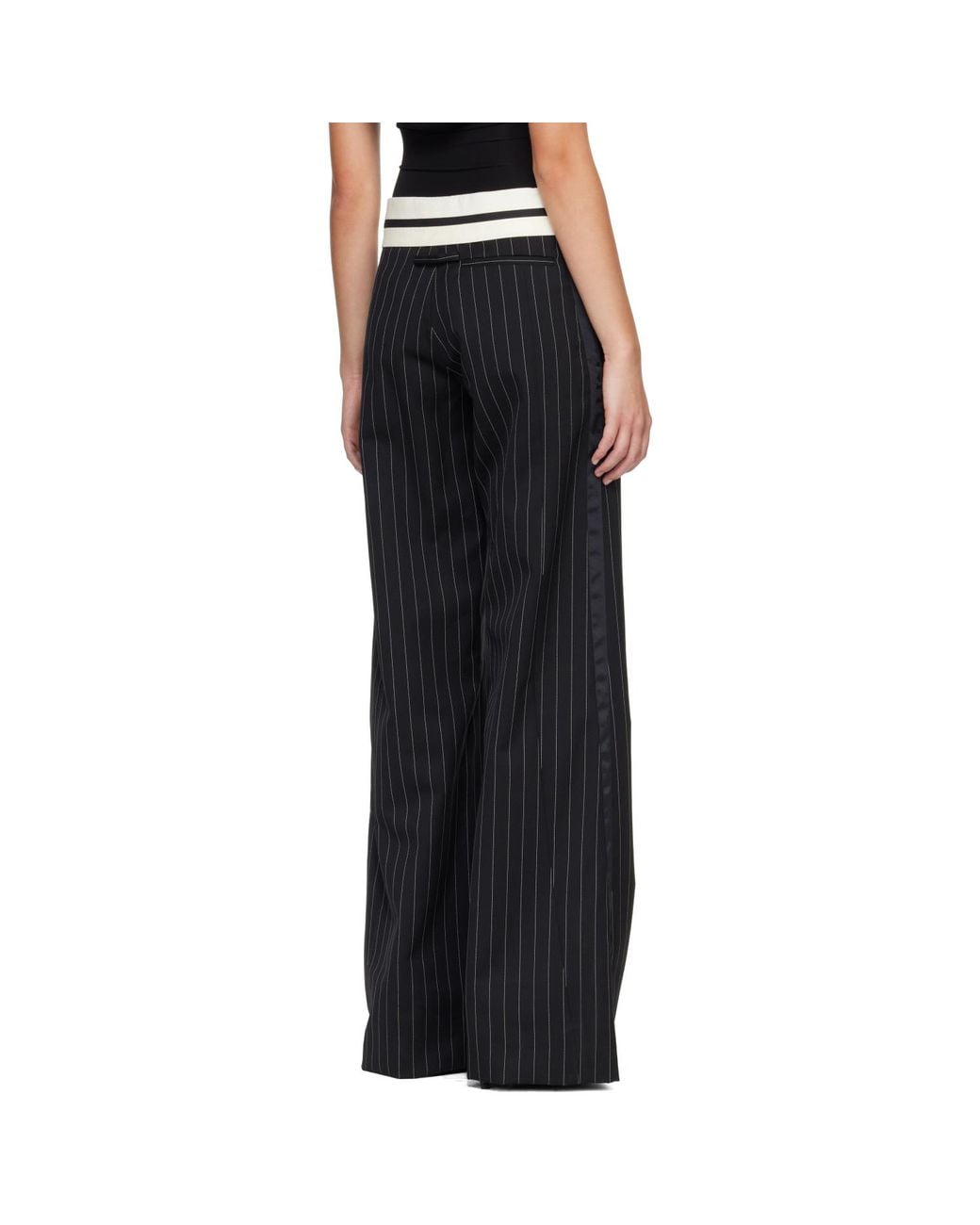 Jean Paul Gaultier Black 'The Tennis Tailored' Trousers