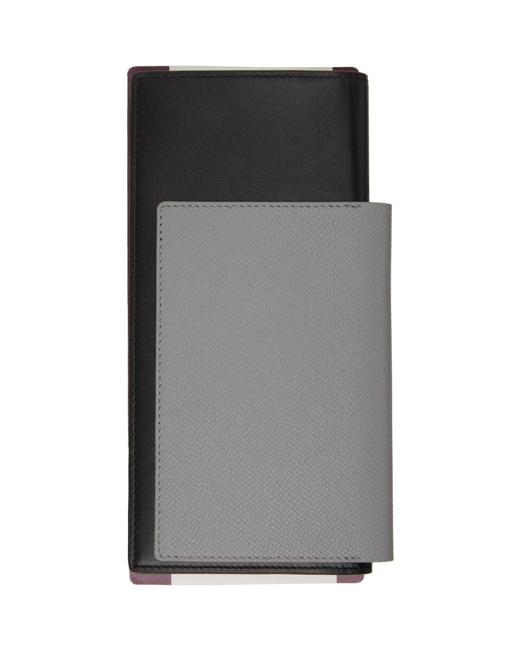 Balenciaga Gray 1 Ticket Passport Long Wallet for men