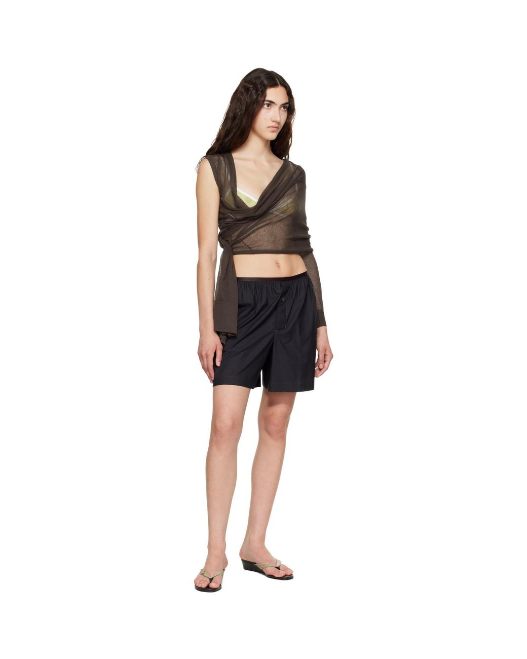 Paloma Wool Black Samira Wrap Cardigan