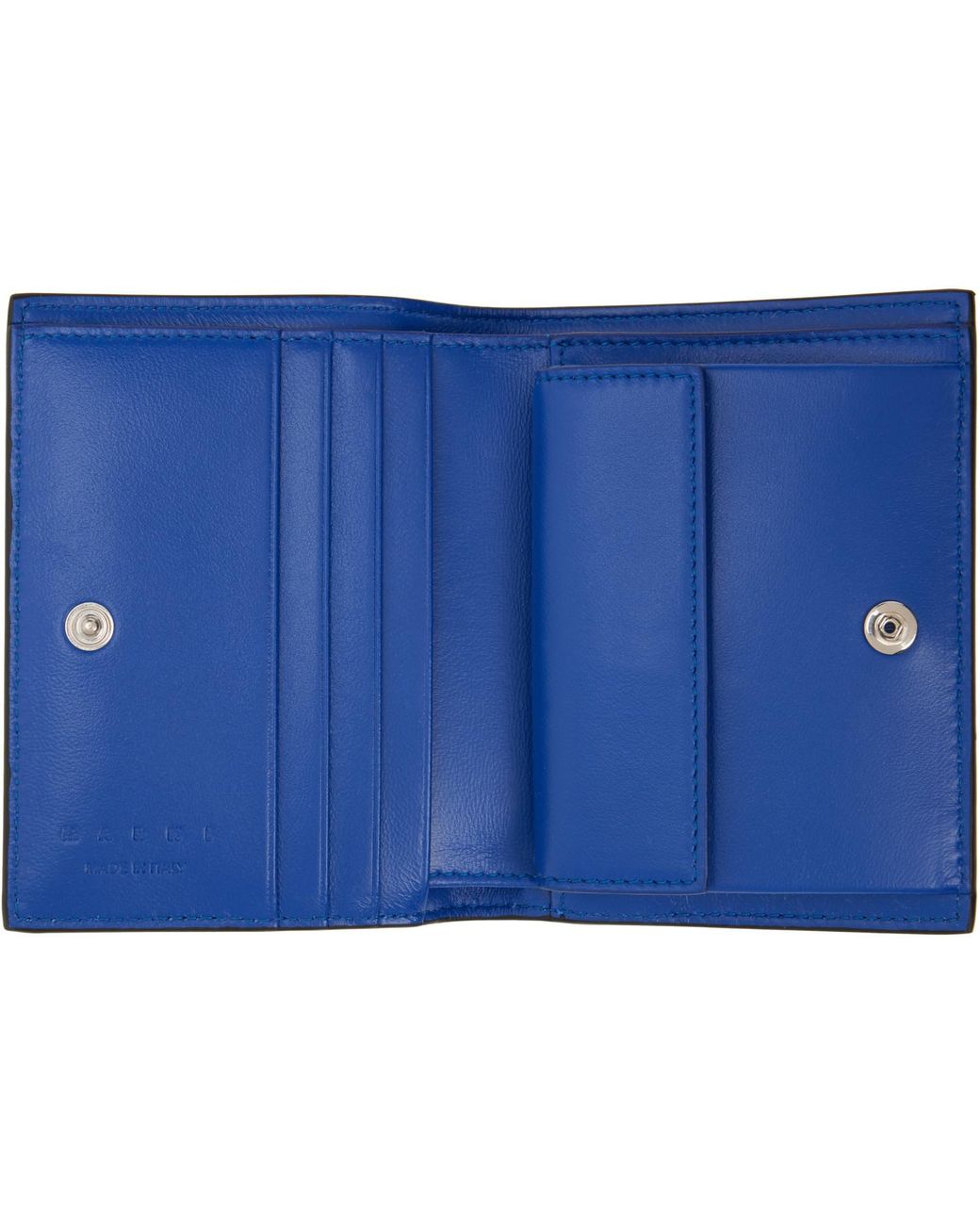 Marni Black Mending' Leather Bifold Wallet for men