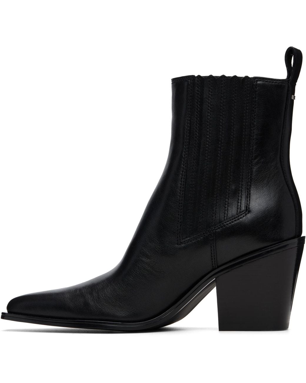 Rag & Bone Black Newbury Leather Chelsea Boots