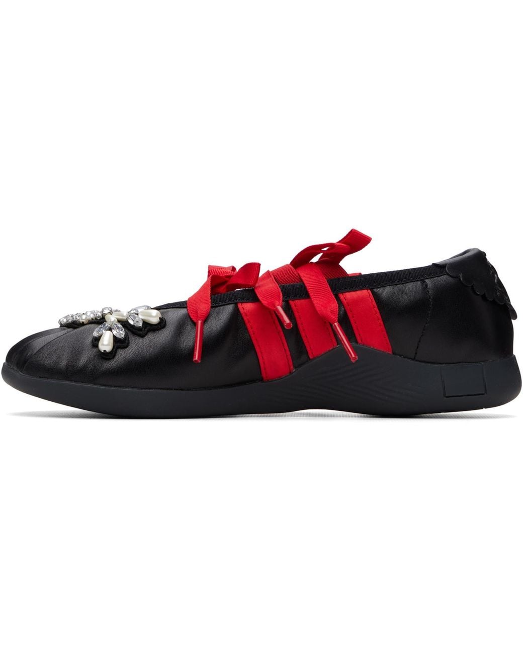 Simone Rocha Red Adidas Originals Edition Taekwondo Ballerina Sneakers
