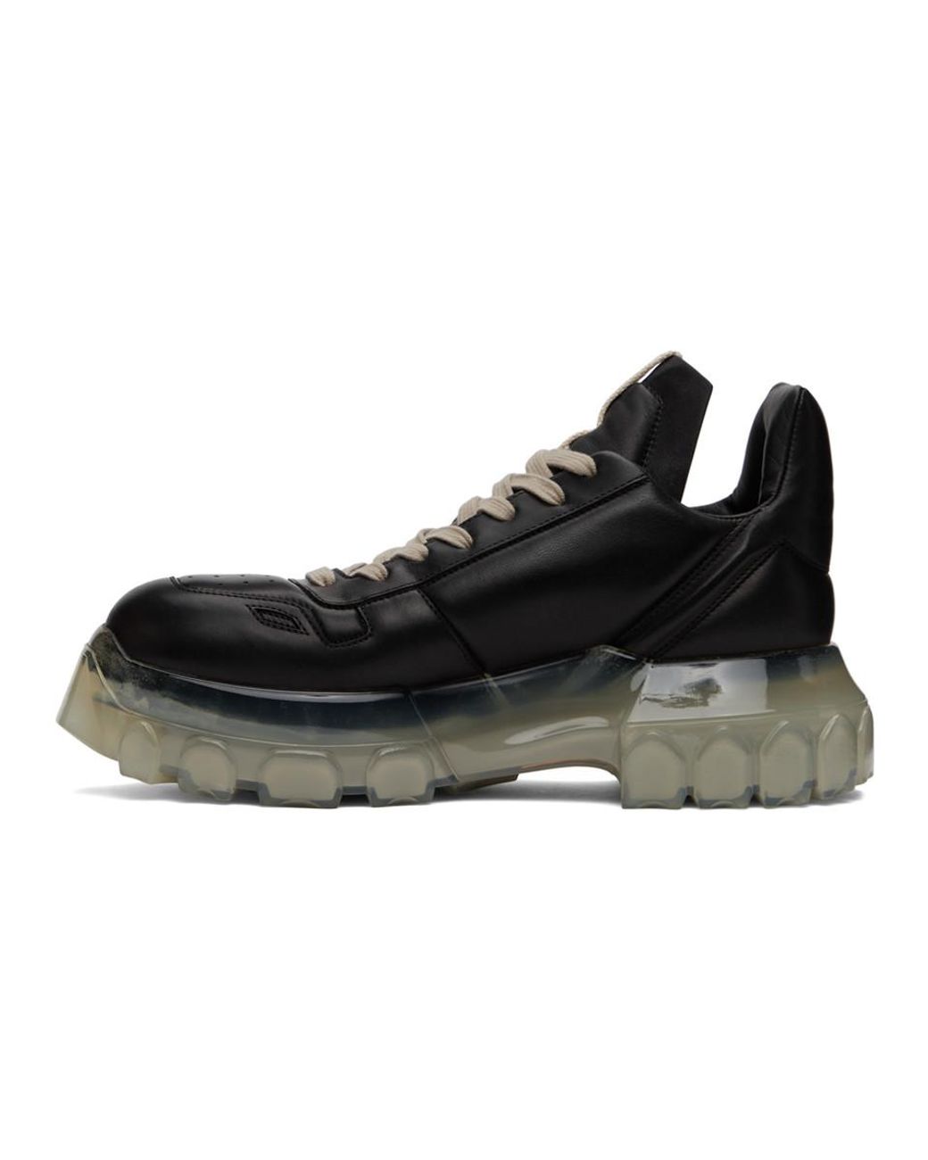 Rick Owens Maximal Tractor Sneakers in Black for Men | Lyst