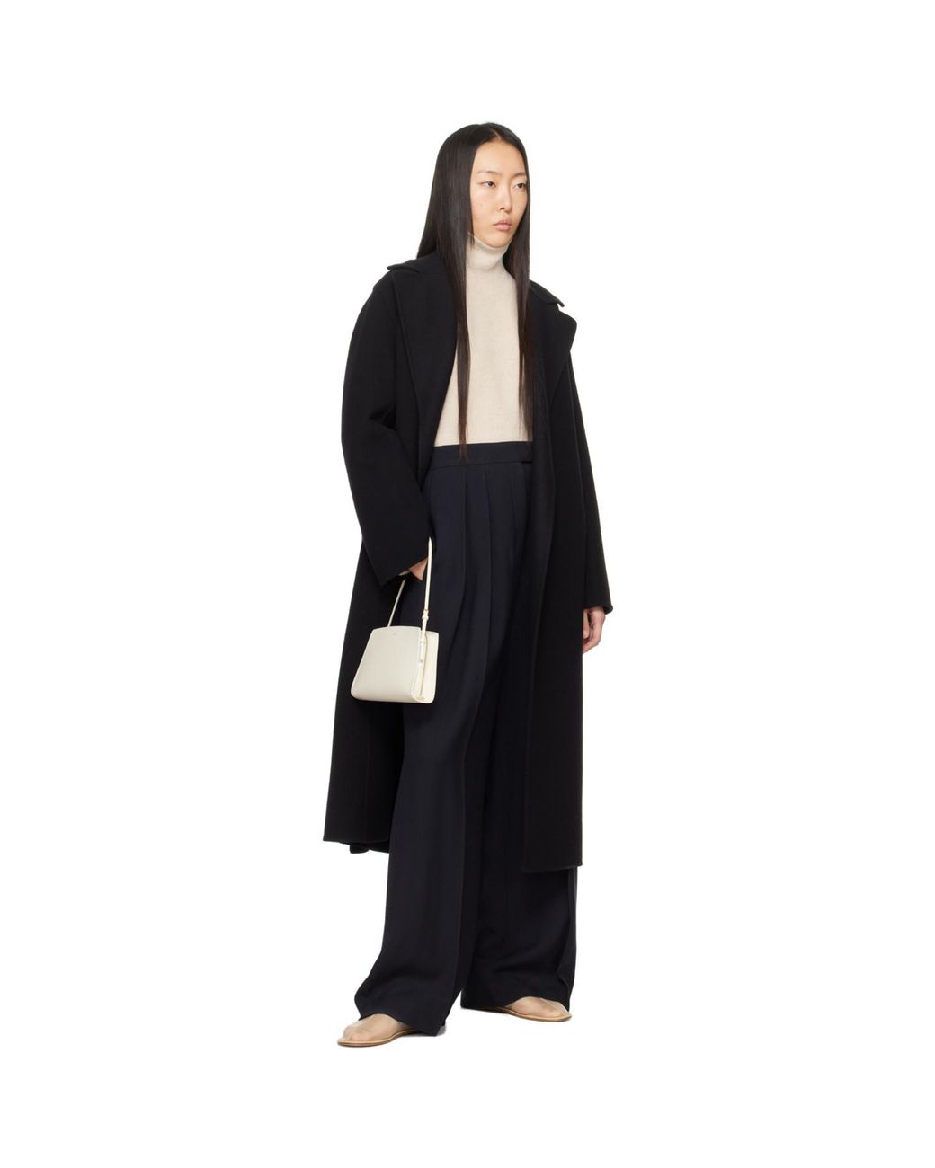 The Row Black Malika Coat