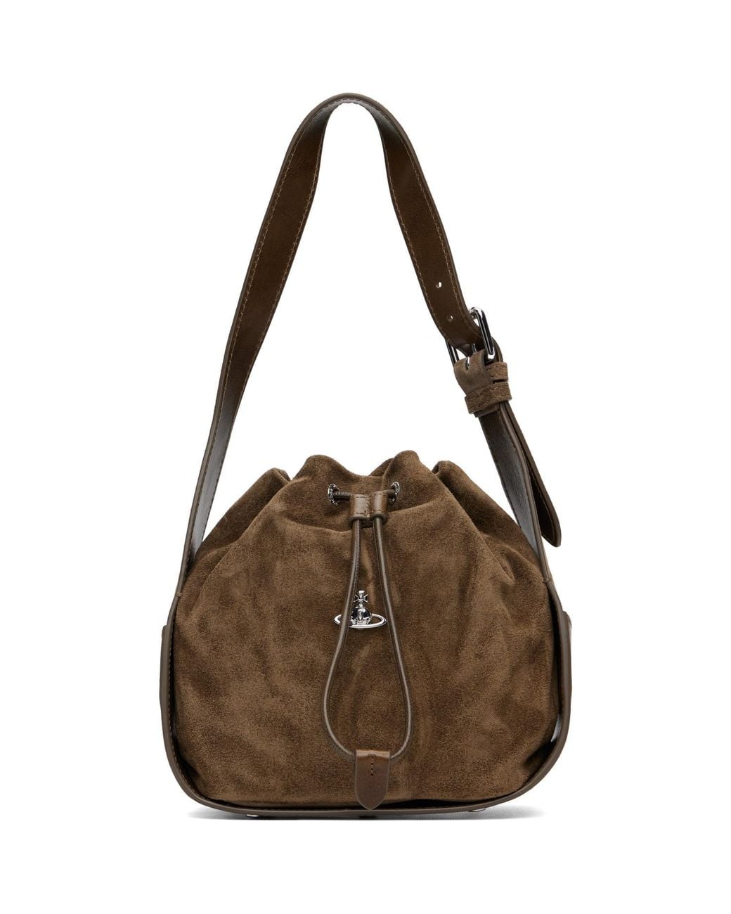 Vivienne Westwood Brown Khaki Stacey Bucket Bag