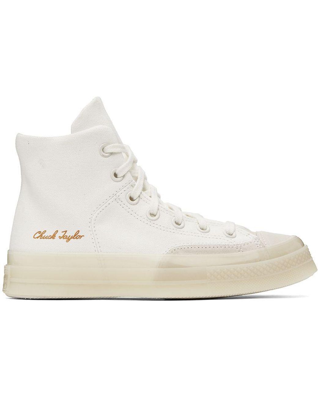 Converse White & Beige Chuck 70 Marquis Sneakers in Black for Men | Lyst