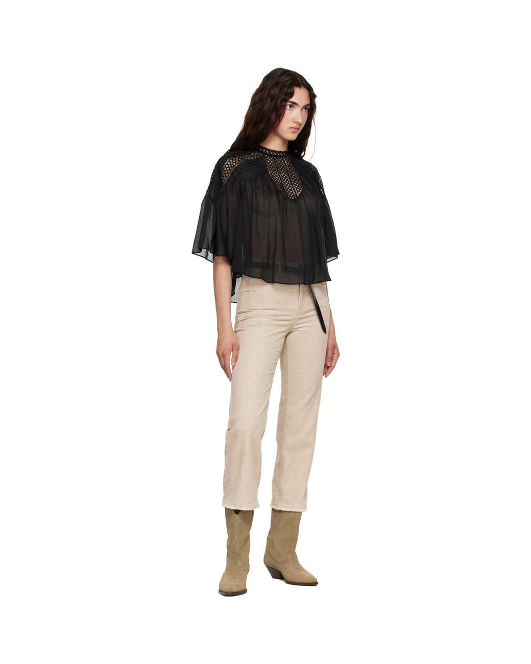 Isabel Marant Black Parina Blouse