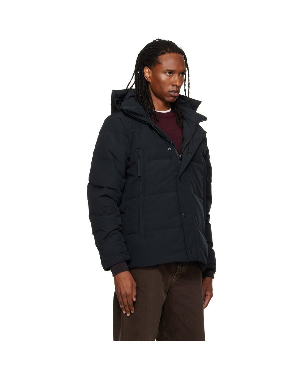 Canada Goose Black Wyndham Down Coat for men