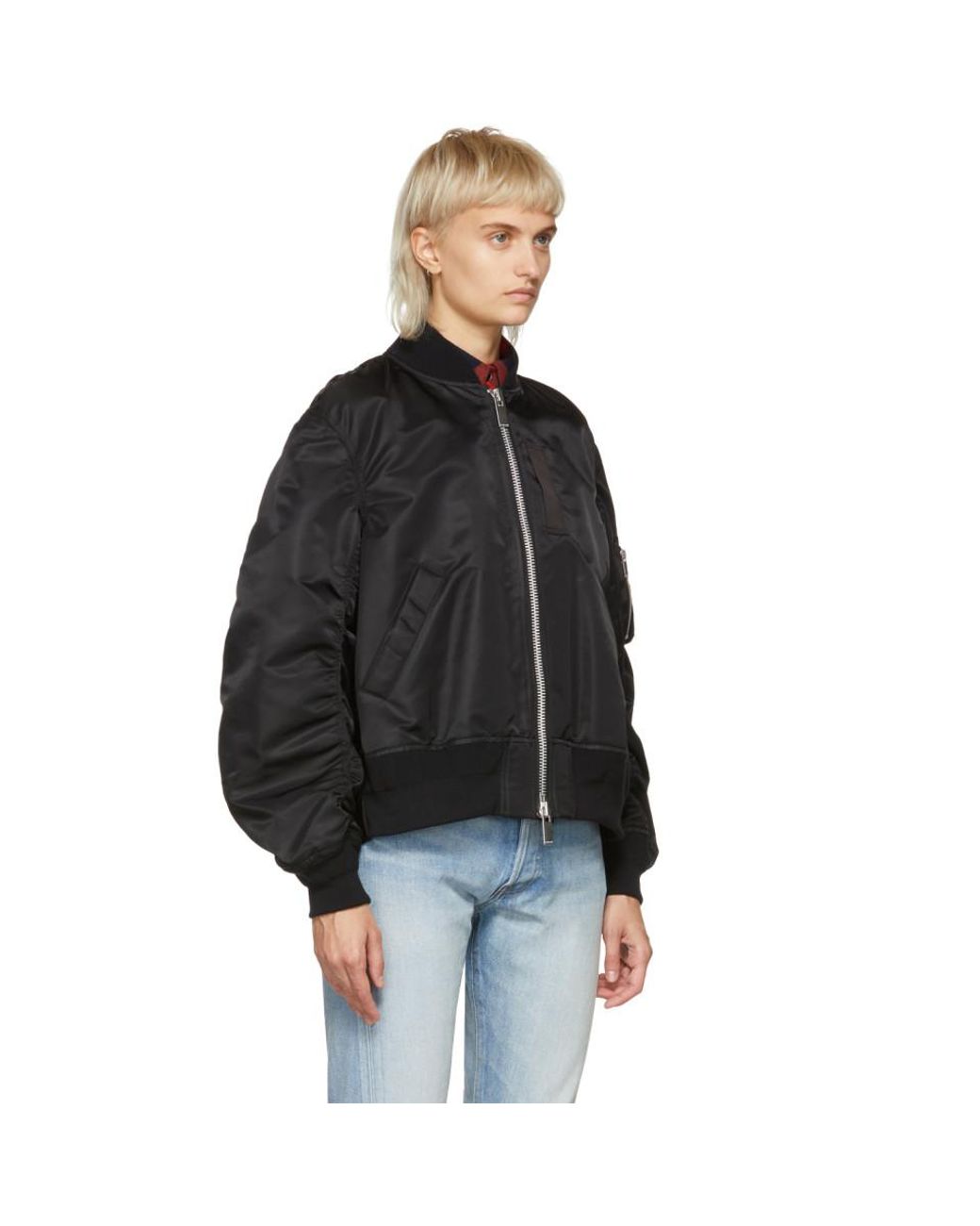 Sacai Ma 1 21ss Blouson Nylon Twill