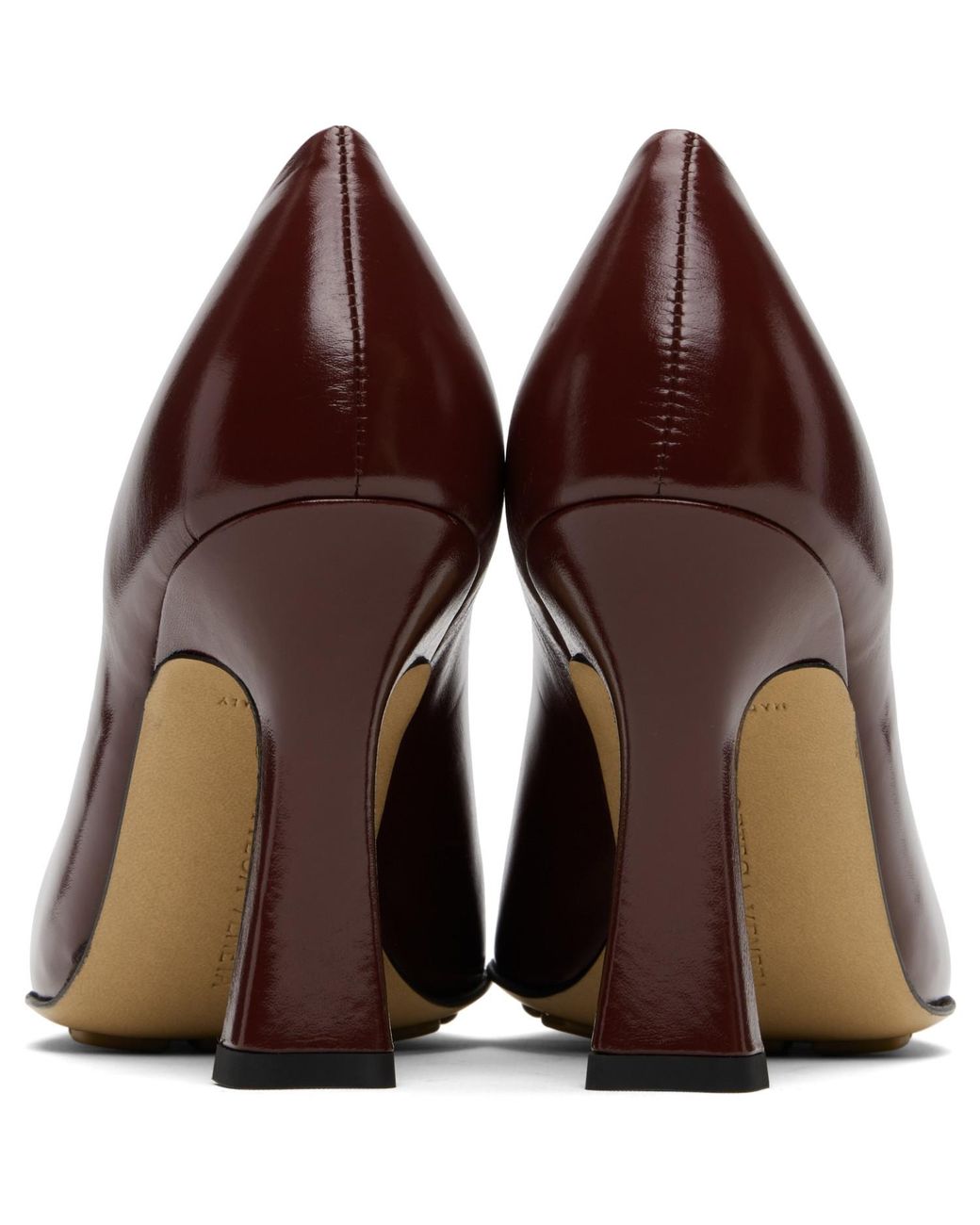 Bottega Veneta Brown Burgundy Sofia Heels