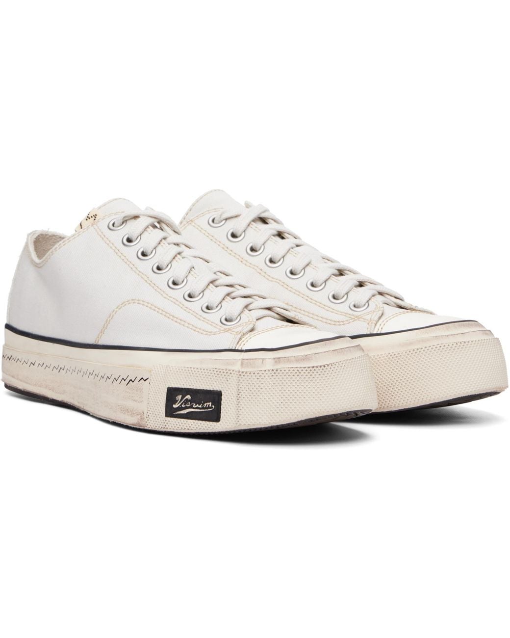 Visvim White Off- Skagway Lo G.Patten Sneakers for men