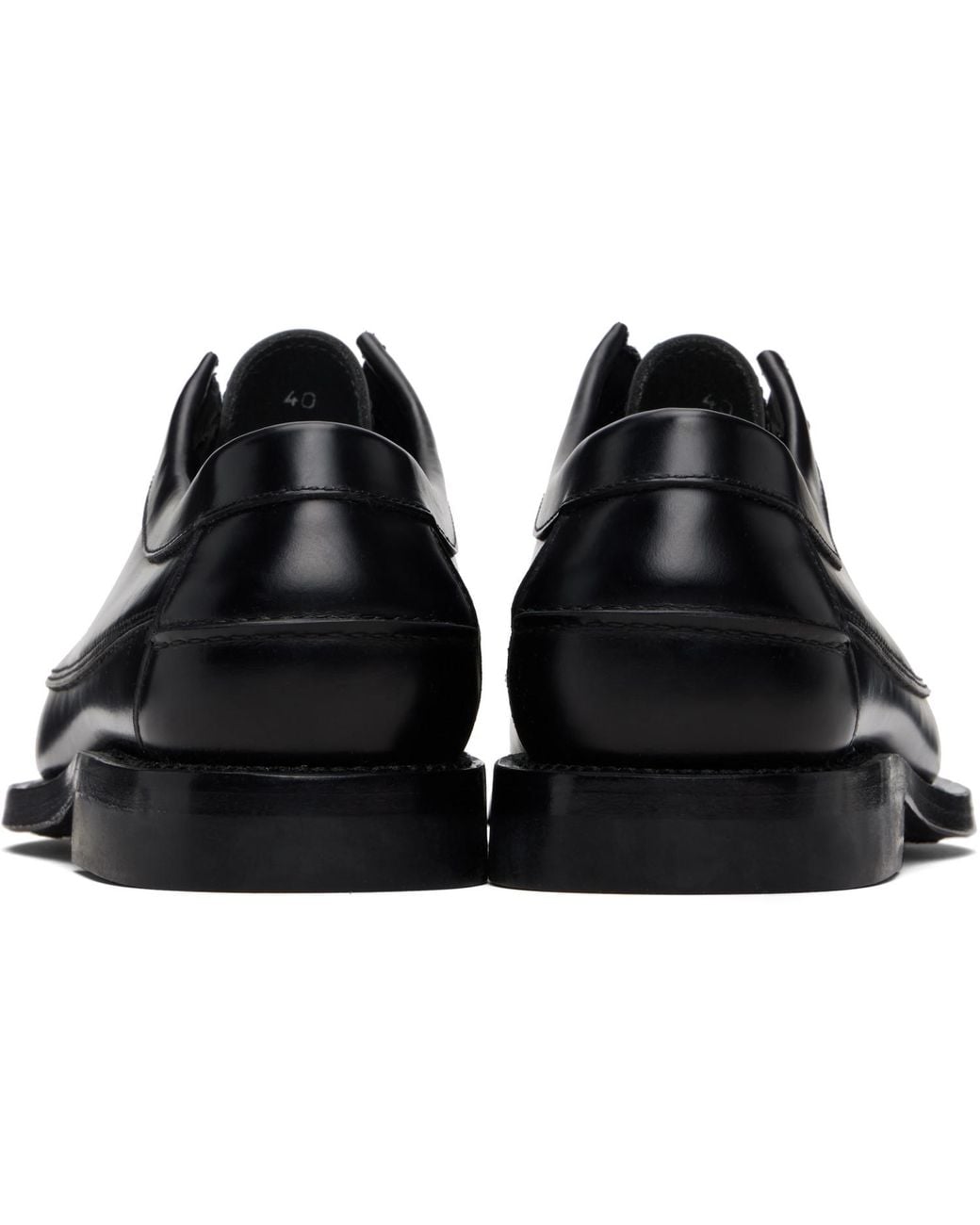 Hereu Black Priego Squared Derbys for men