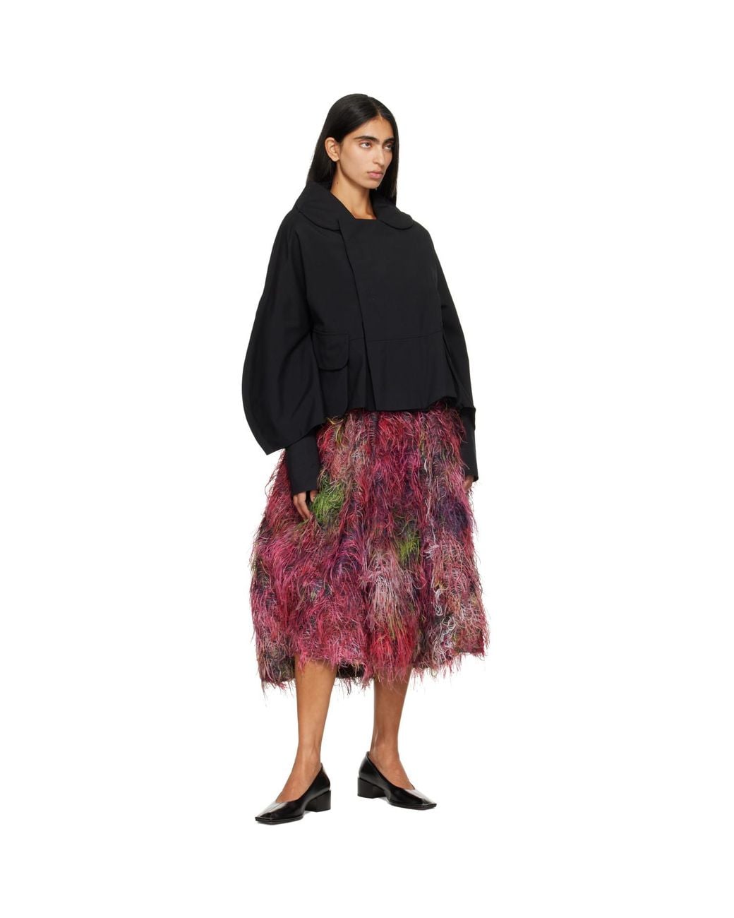 Comme des Garçons Black Wool Tropical Jacket