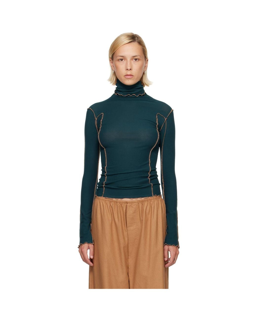 Baserange Blue Omato Turtleneck