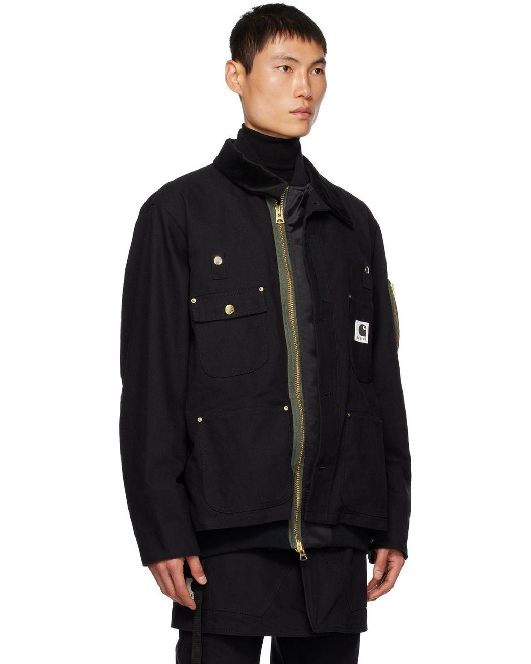 Sacai Black Carhartt Wip Edition Bomber Jacket for Men | Lyst Sacai Black Carhartt Wip Edition Bomber Jacket for Men | Lyst