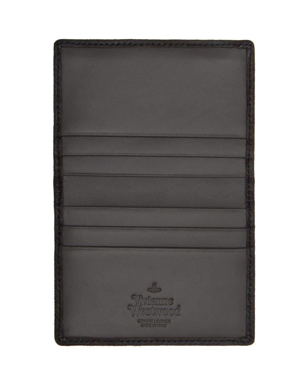 Vivienne Westwood Black Bifold Card Holder for men