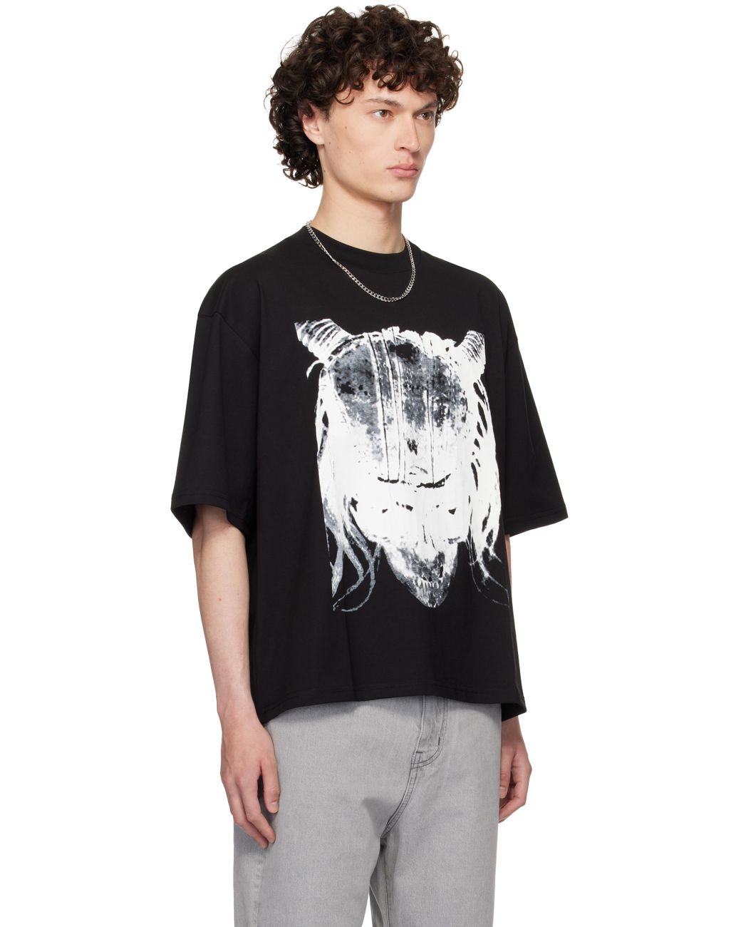 1017 ALYX 9SM Skull Oversized T-Shirt in Black for Men