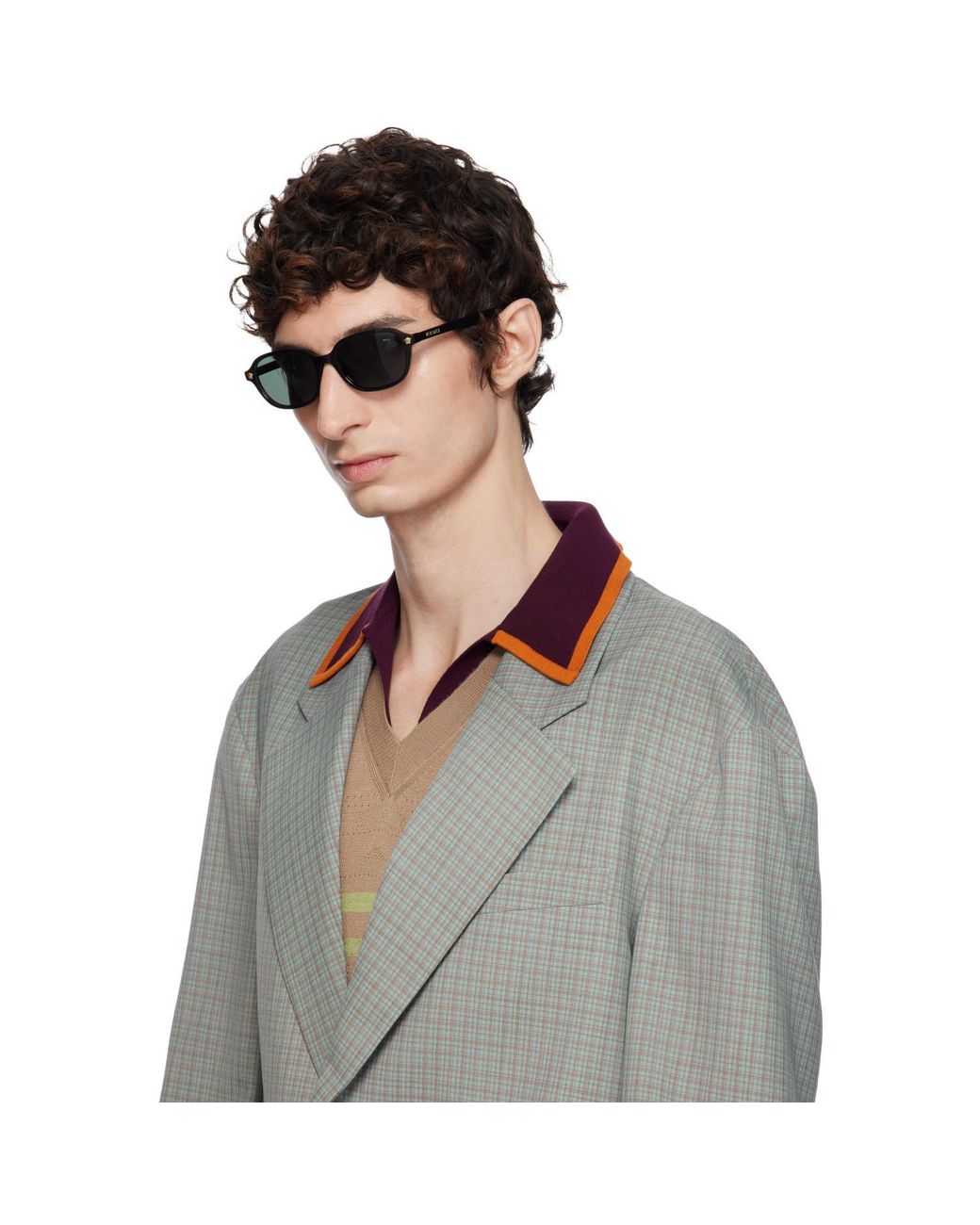 Versace Gray Medusa Sunglasses for men
