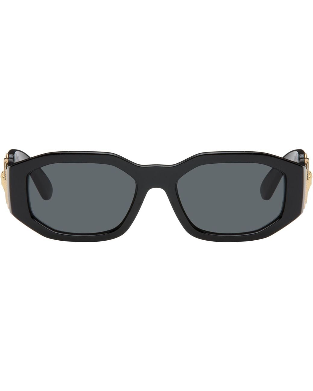 Versace Gray Medusa Biggie Sunglasses for men
