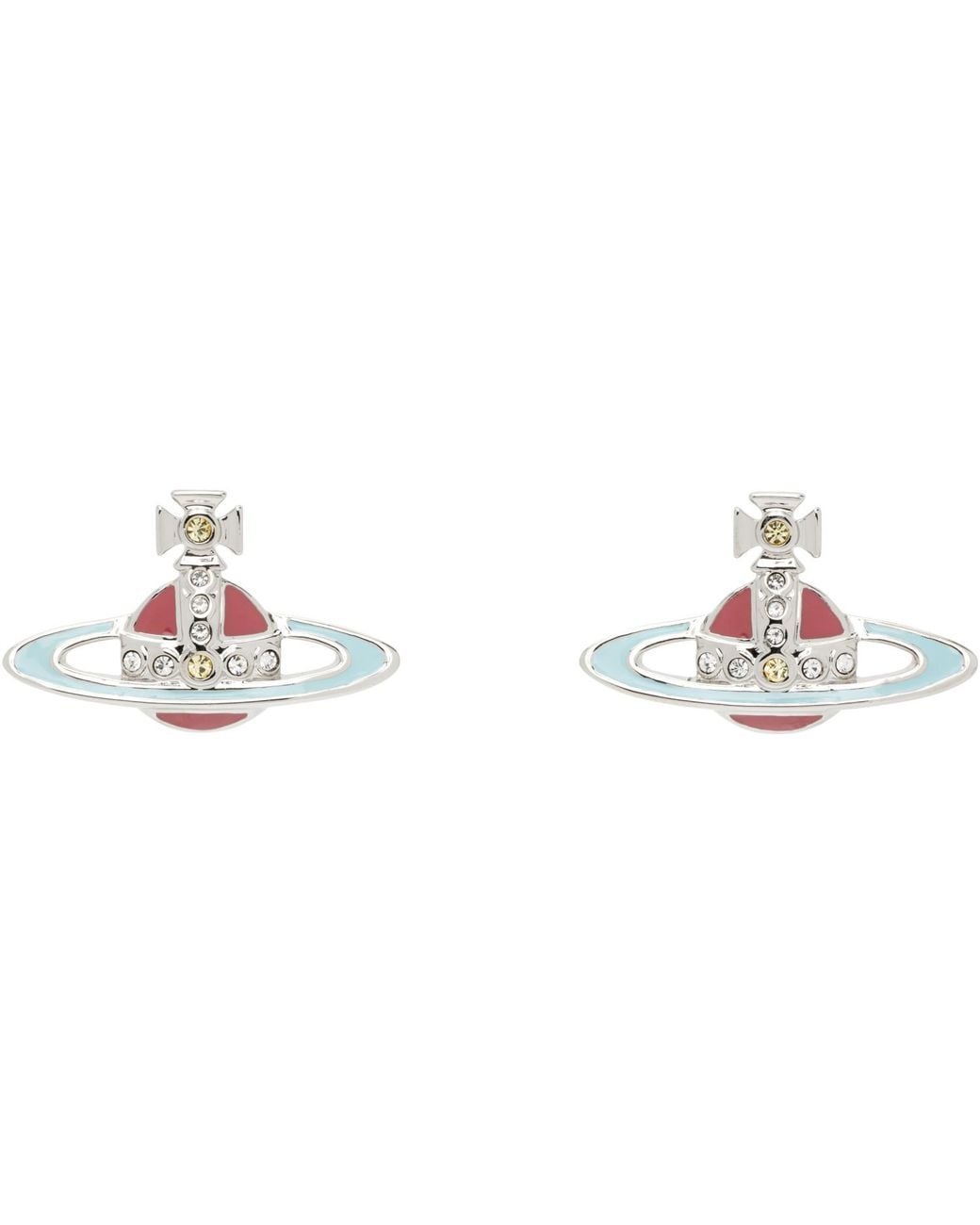 Vivienne Westwood Metallic Small Neo Bas Relief Earrings