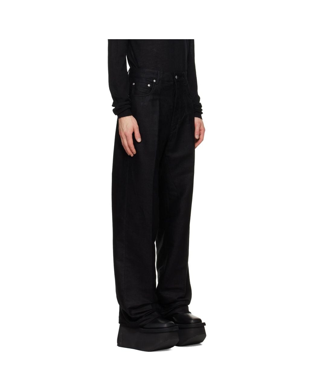 Rick Owens Black Tower Geth Jeans for men