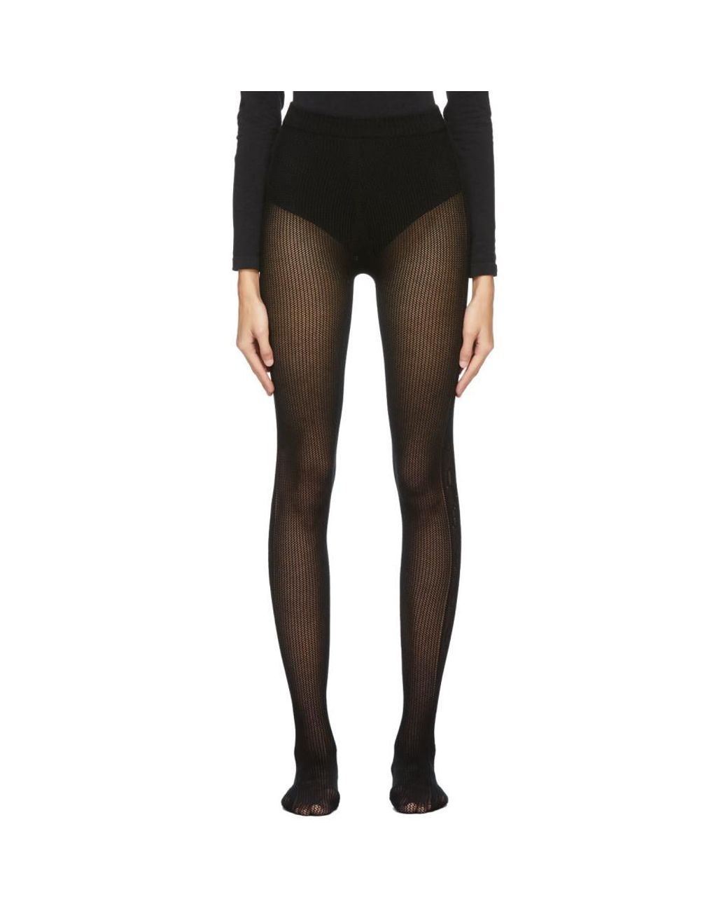 gucci distressed stockings