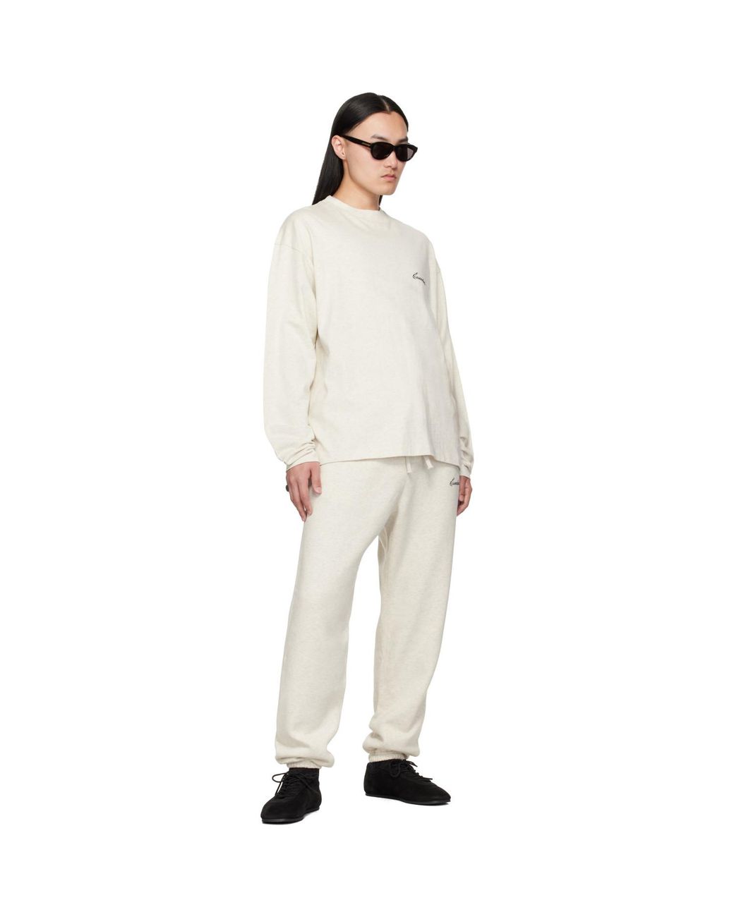 Fear Of God White Off- Classic Fit Long Sleeve T-Shirt for men
