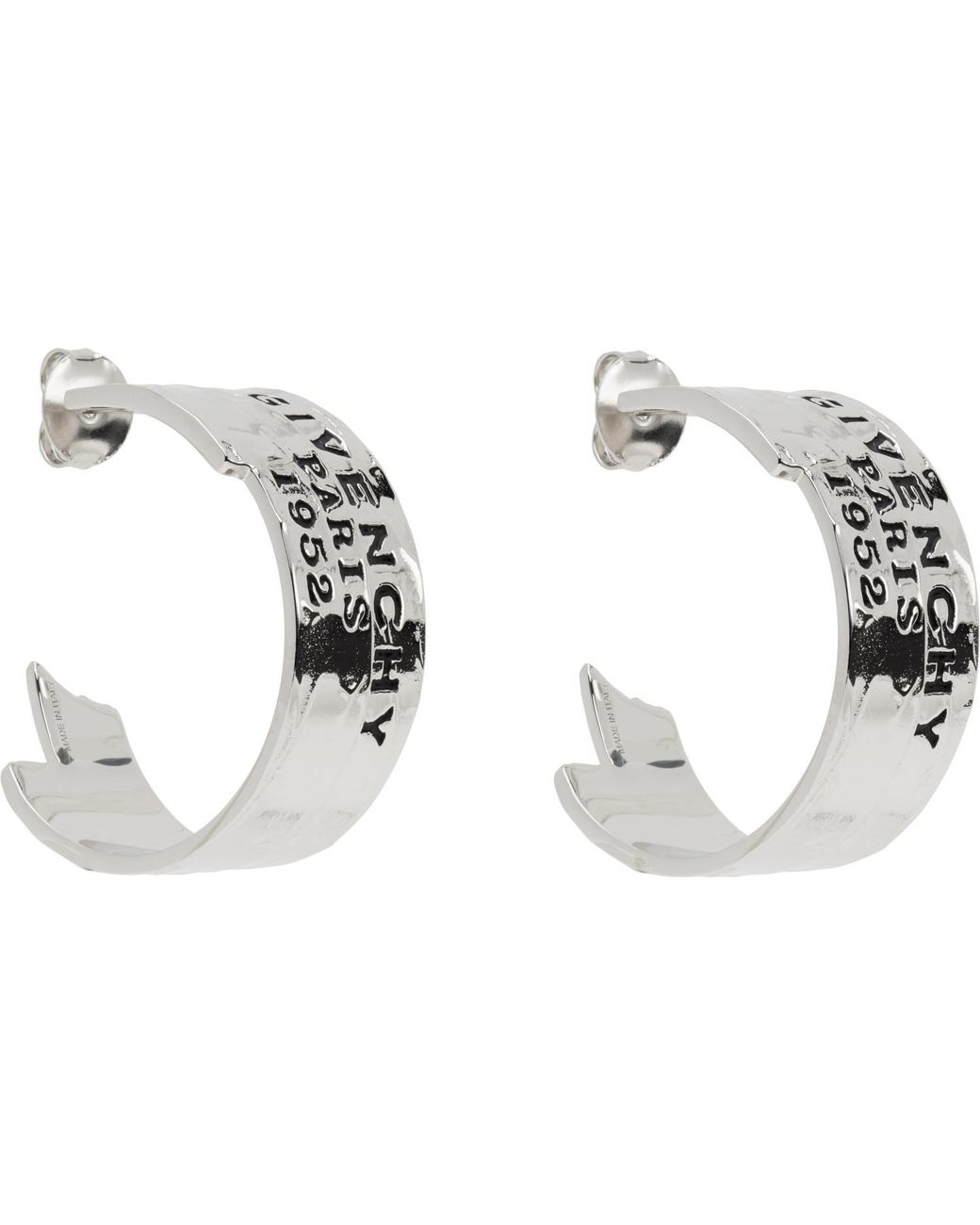 Givenchy Metallic Tape Earrings