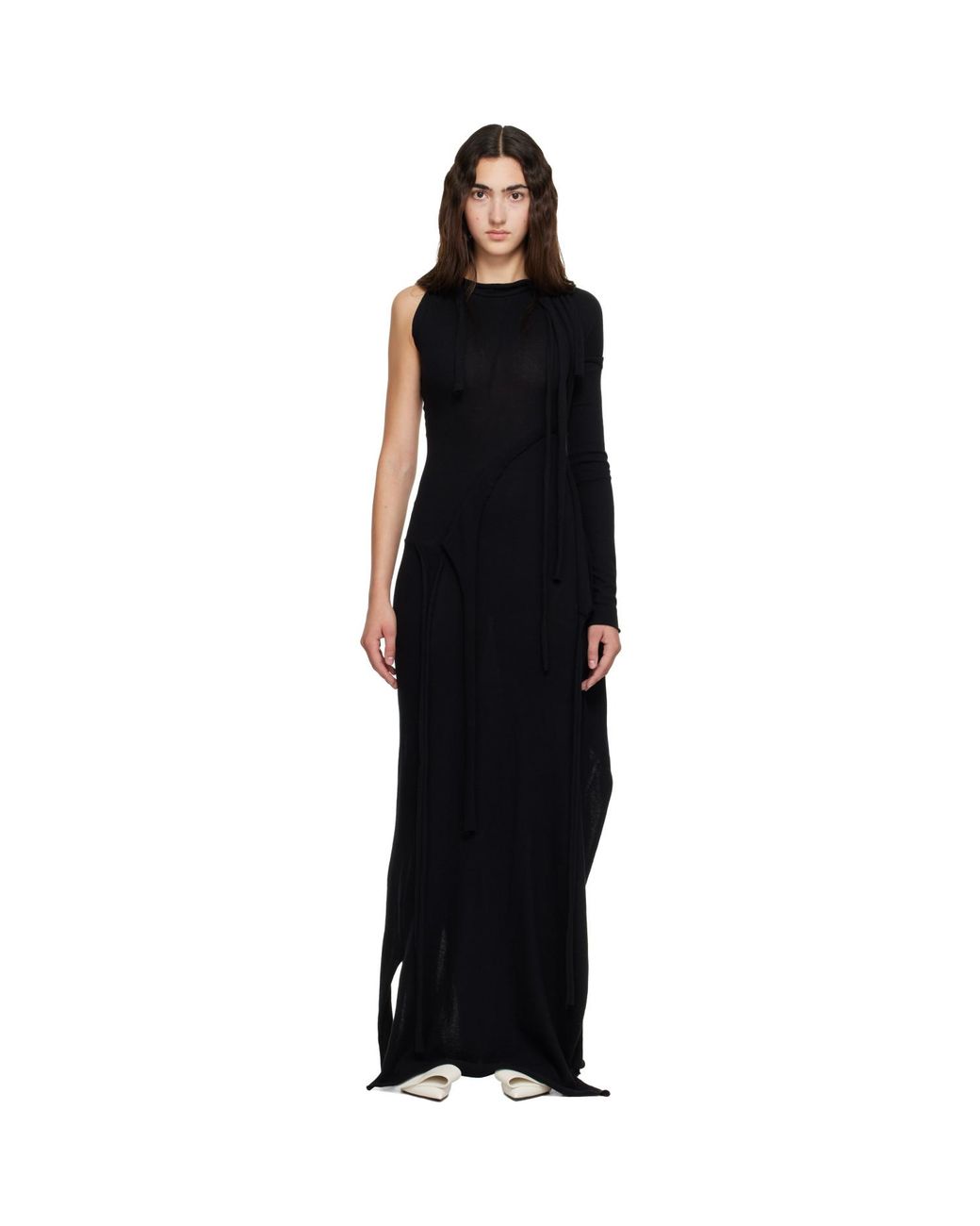 OTTOLINGER Black Jacquard Maxi Dress