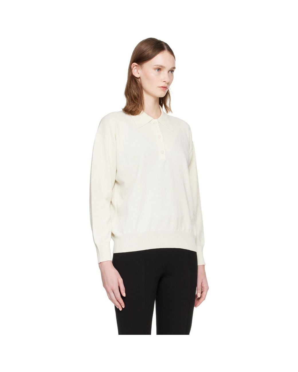 High Sport White Off- Elyse Oversized Polo