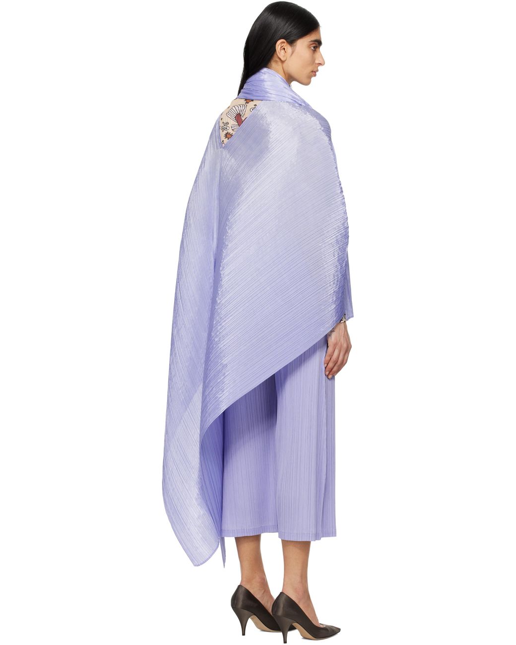 小物 PLEATS PLEASE MADAME-T FEBRUARY PLEATS PLEASE ISSEY MIYAKE: Purple Madame-T February Stole