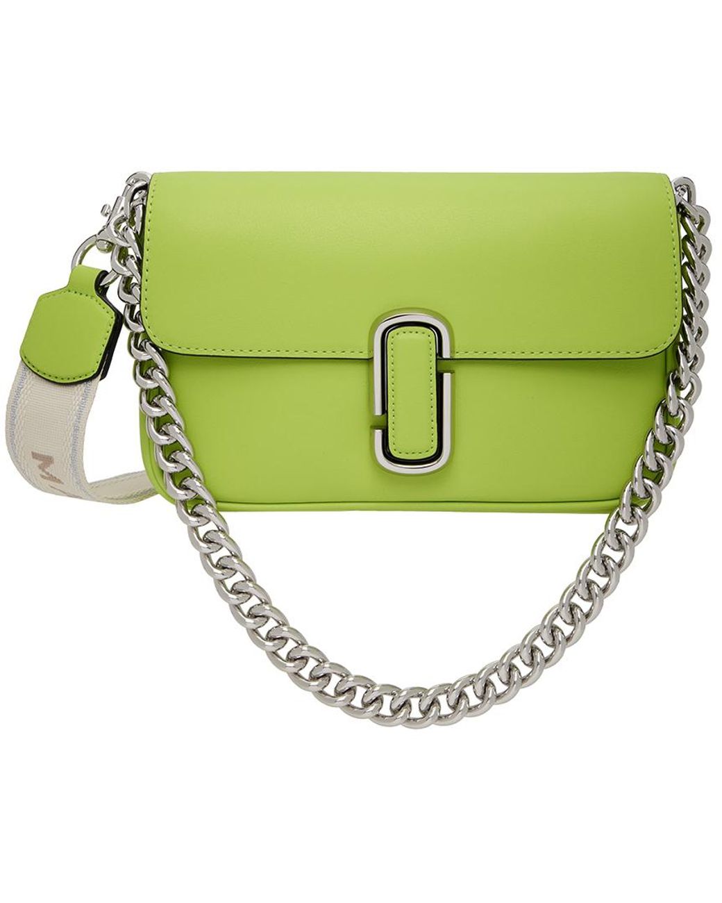 Marc Jacobs Leather 'the J Marc' Shoulder Bag in Green | Lyst