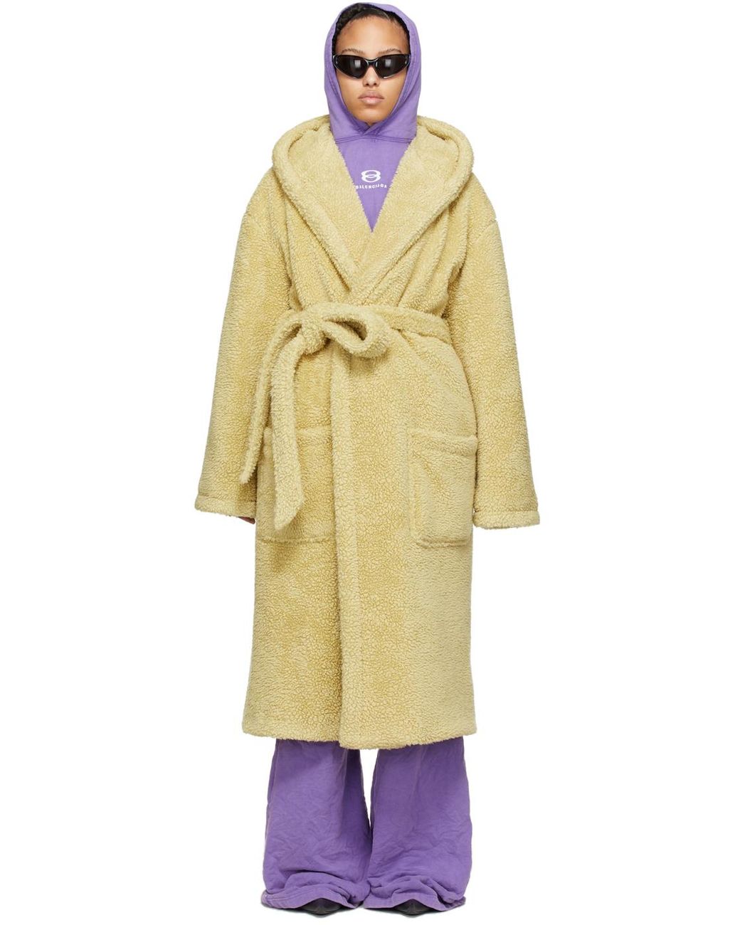 balenciaga sweatsuit womens yellow